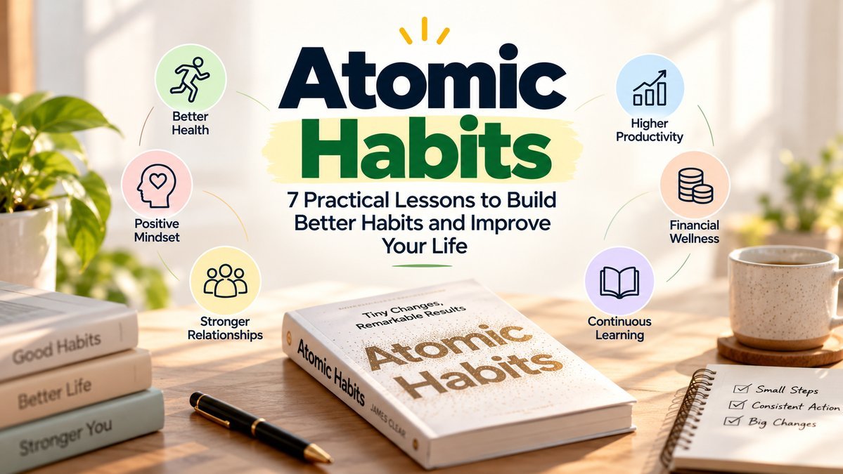 Atomic Habits book insights 7 practical lessons to build better habits and improve your life