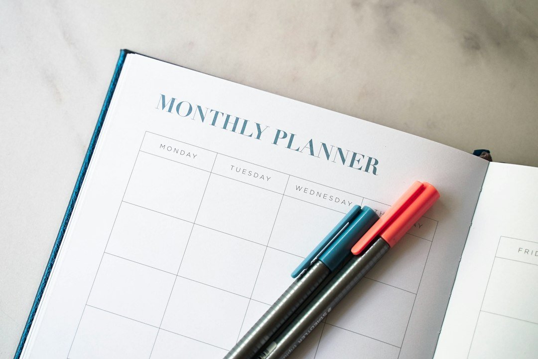 Notebook and planner for budgeting
